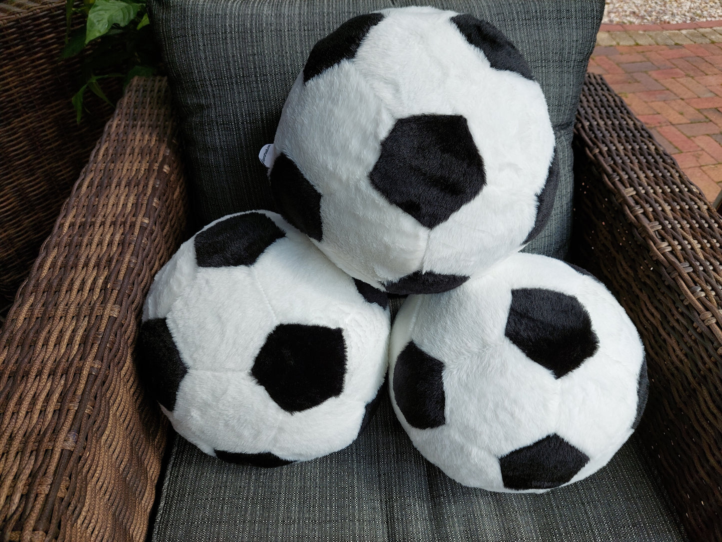PLUSH SPORTS BALL PILLOWS, OVERSIZED PLUSH VOLLEYBALL & PLUSH SOCCER BALLS