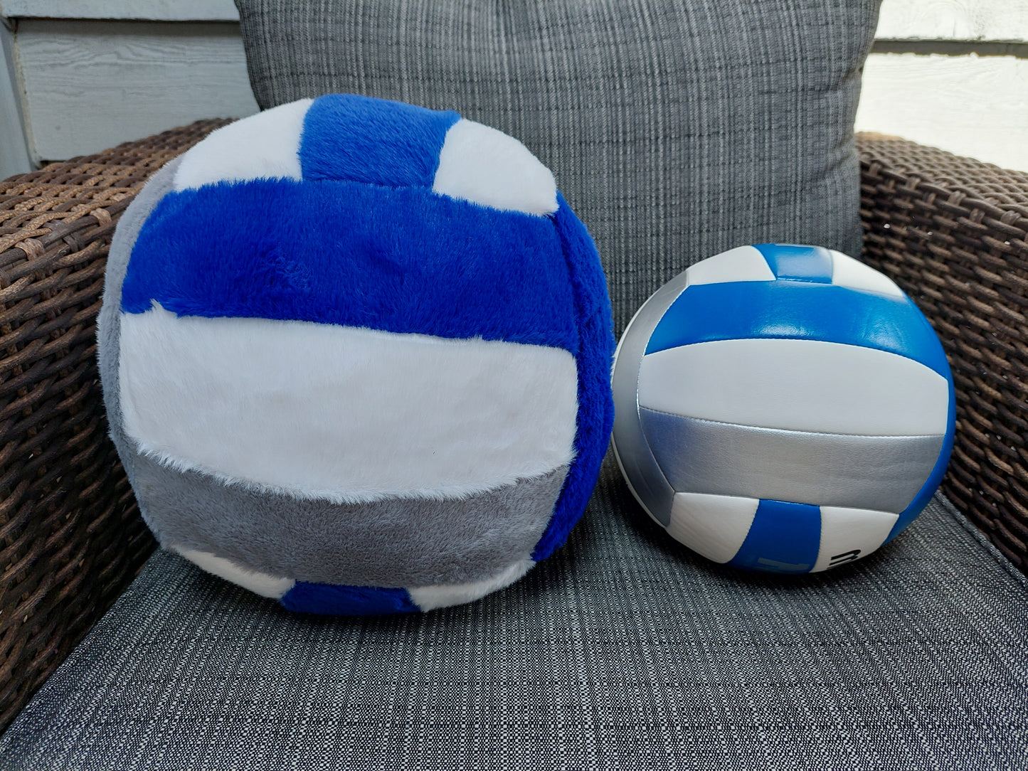 PLUSH SPORTS BALL PILLOWS, OVERSIZED PLUSH VOLLEYBALL & PLUSH SOCCER BALLS