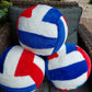 PLUSH SPORTS BALL PILLOWS, OVERSIZED PLUSH VOLLEYBALL & PLUSH SOCCER BALLS