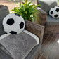 Soccer Blanket, Throw Blanket, 3-Dimensional Design, Super Soft Velvety Top Side, Cozy Sherpa Backside, Sports Decor